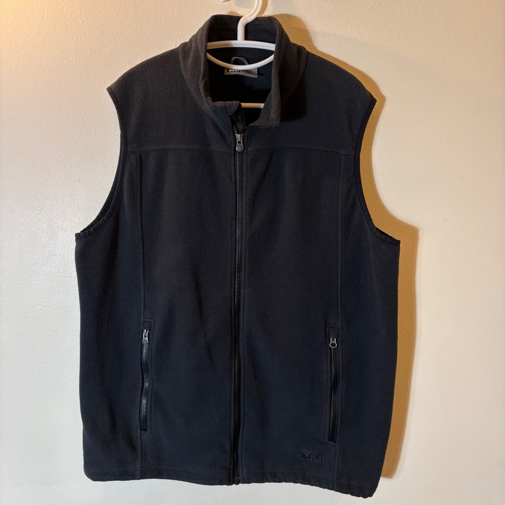 REI Mens Full Zip Fleece Vest‎ Size XL
